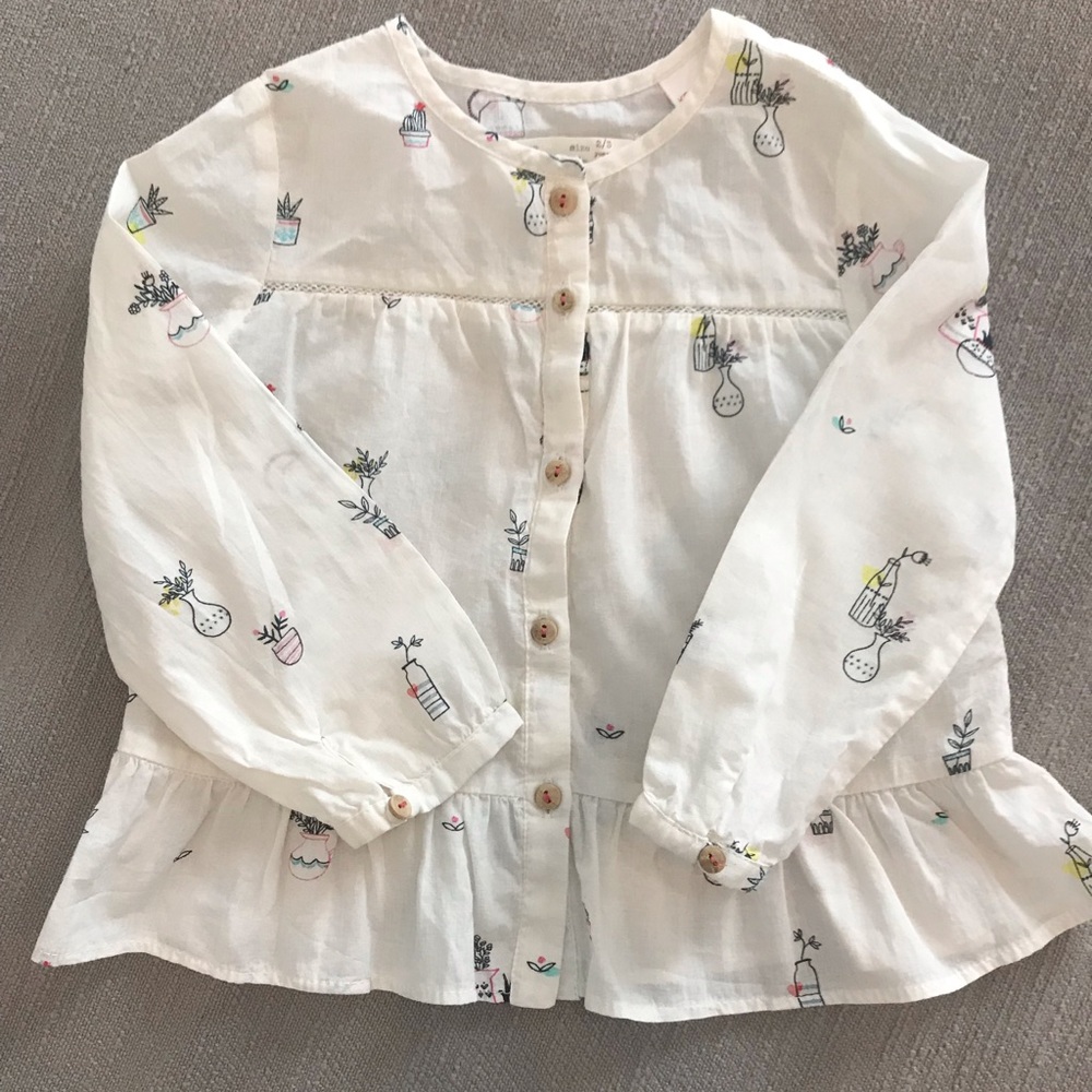 Zara Plant Blouse
